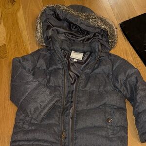 Kids Gray Hooded Jacket Janie and jack